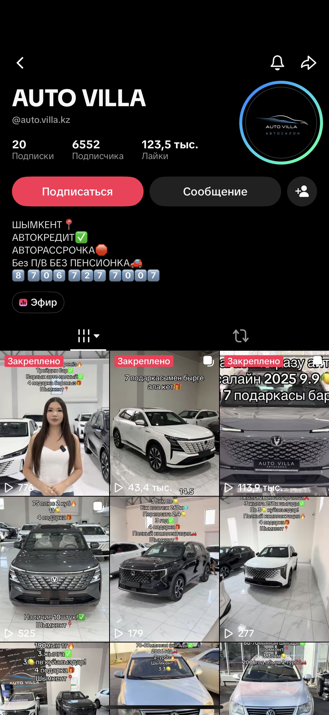 TikTok AvtoVilla